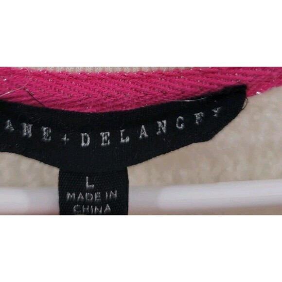 Jane And Delancey Womens Sweater Size Large Ivory Hearts - Picture 8 of 8